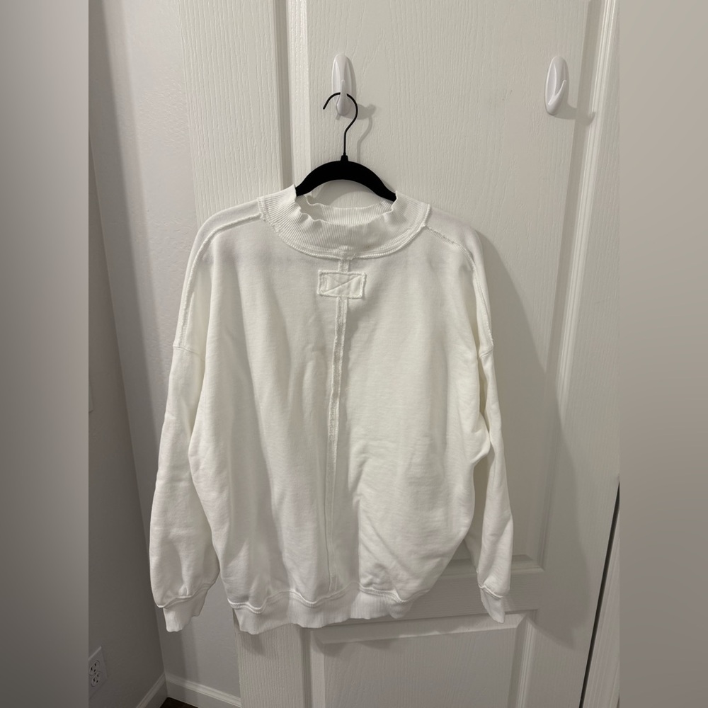 NWT We the Free Palm Springs Pullover, Clean Ivory, size small - Picture 7 of 9
